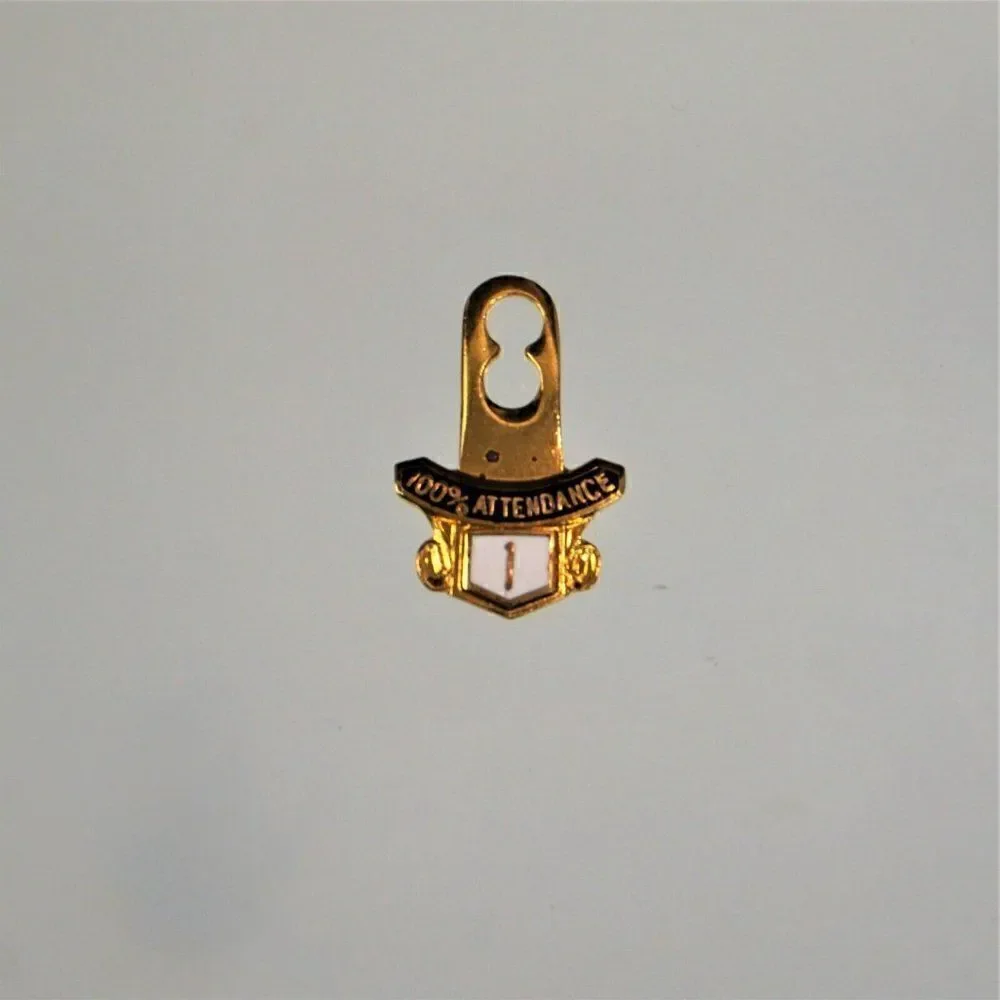Vintage Lions Club 100% Attendance Tab 1 Year for Lapel Pin